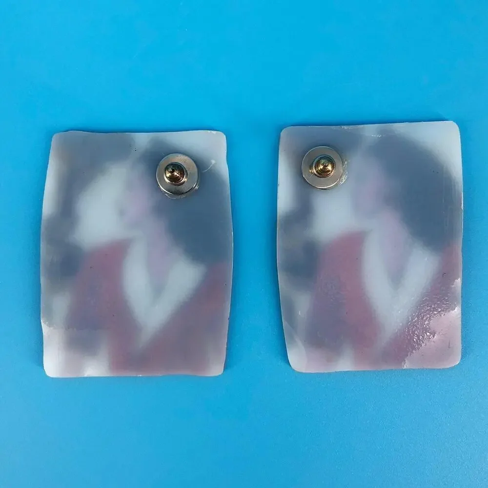 Handmade pop art earrings lightweight